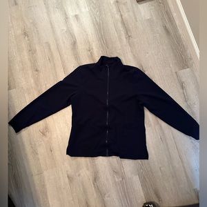 Mandala navy blue scrub jacket size large.